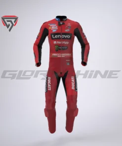 Francesco Bagnaia Leather Race Suit Ducati Lenovo MotoGP 2025
