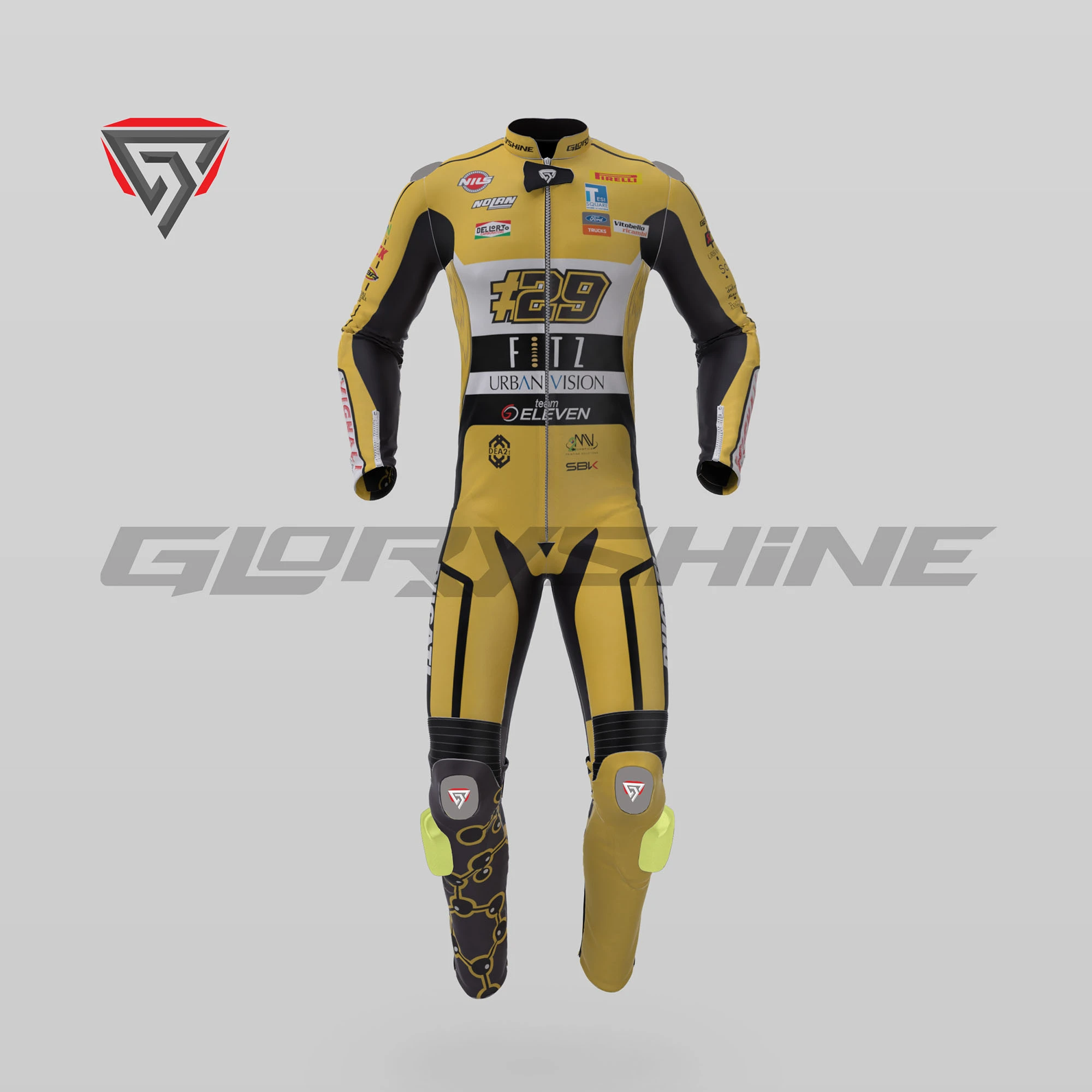 Andrea Iannone Leather Race Suit Team GoEleven WSBK 2024 Andrea Iannone Leather Race Suit Team GoEleven WSBK 2024