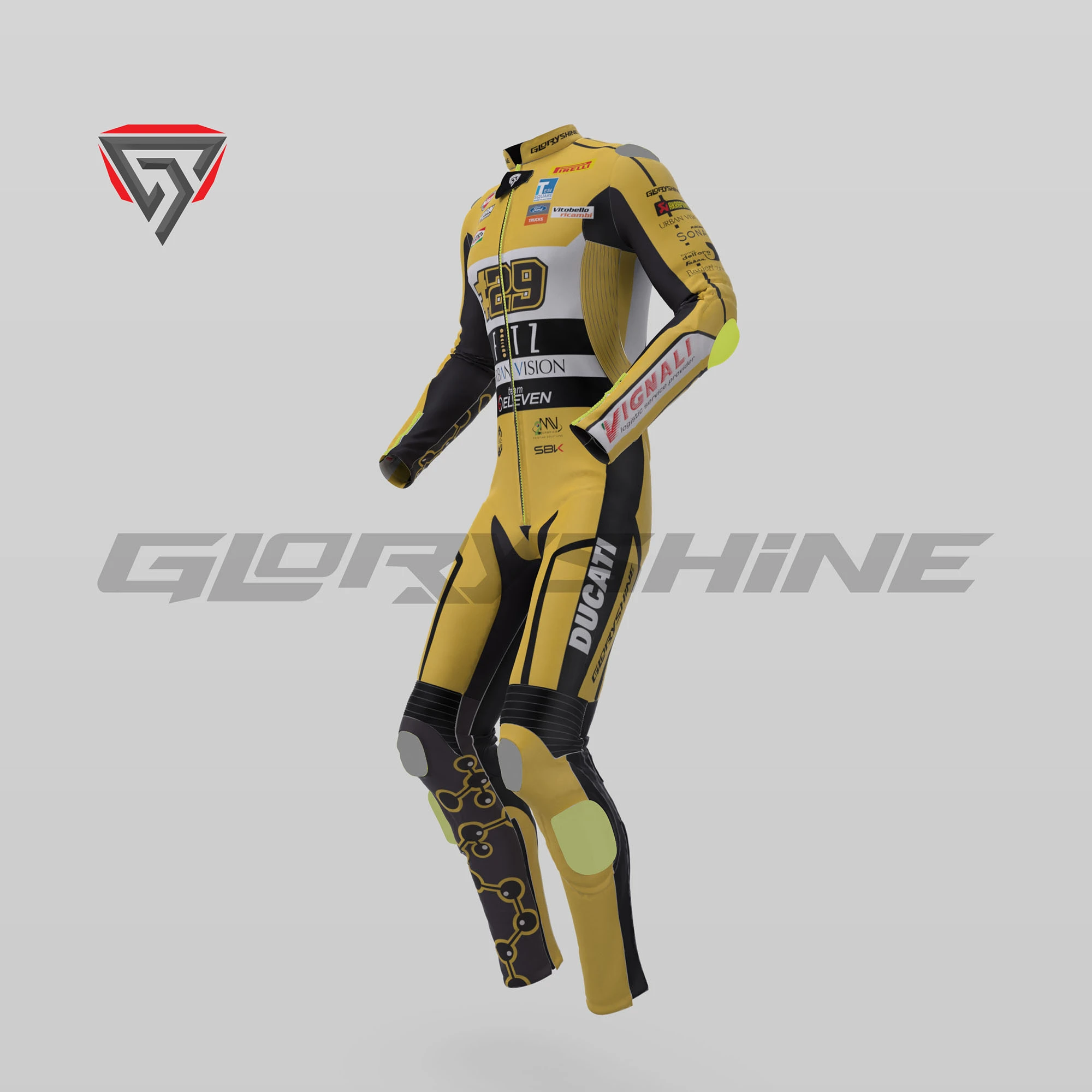 Andrea Iannone Leather Race Suit Team GoEleven WSBK 2024 Andrea Iannone Leather Race Suit Team GoEleven WSBK 2024