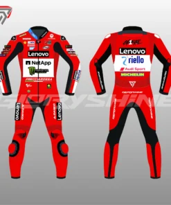 Francesco Bagnaia Race Suit Ducati Lenovo Team GP75 MotoGP British 2024