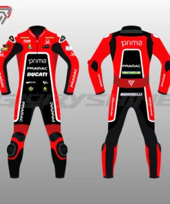 Franco Morbidelli Motorbike Suit Prima Pramac Racing GP75 MotoGP British 2024