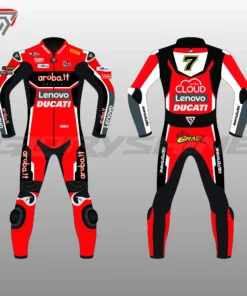 Chaz Davies Motorcycle Leather Suit Ducati MotoGP 2020
