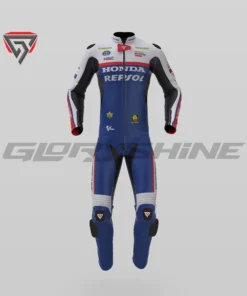 Luca Marini Motorbike Suit Repsol Honda Team GP75 MotoGP British 2024