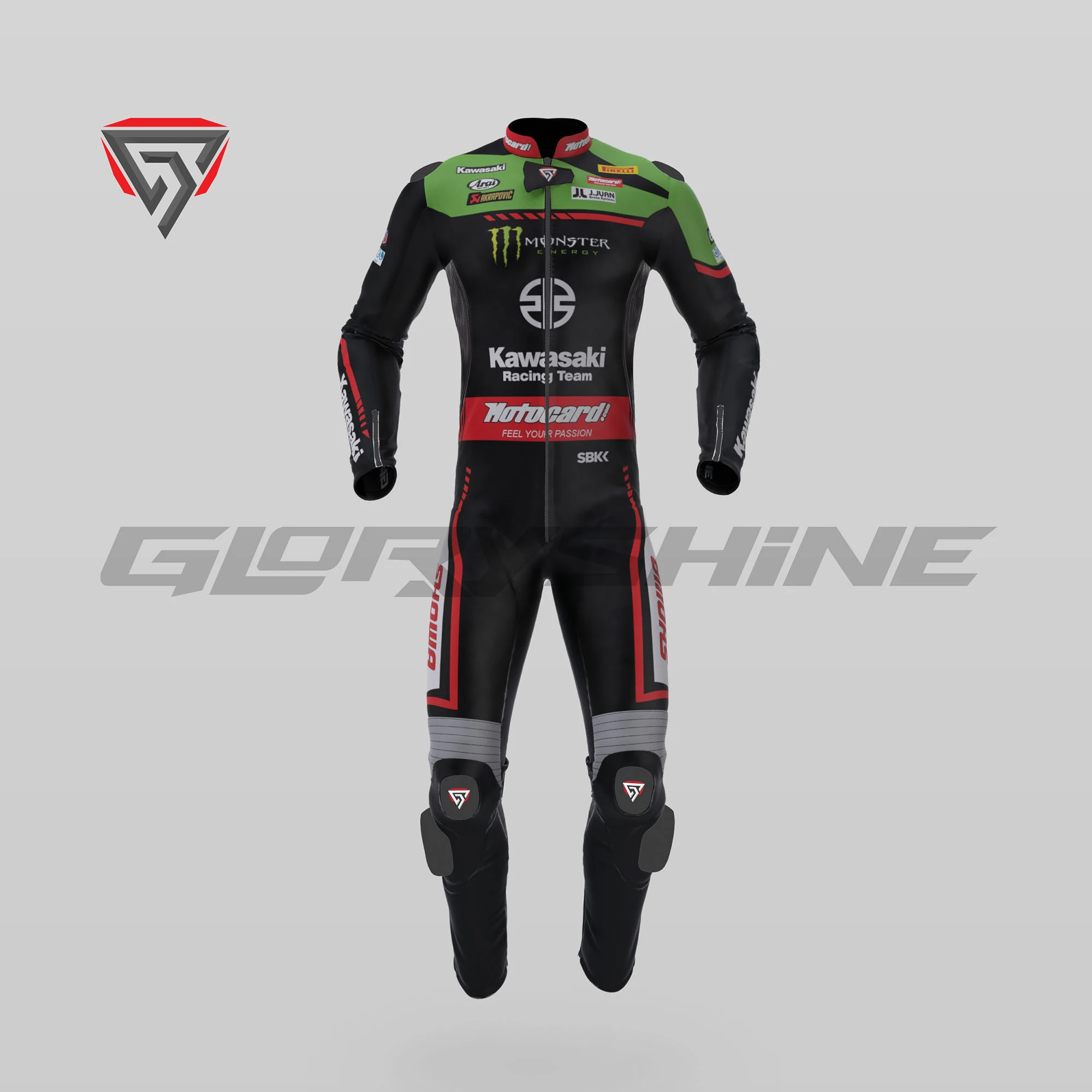 Jonathan Rea Motorbike Racing Suit Kawasaki Motocard WSBK 2021 Jonathan Rea Motorbike Racing Suit Kawasaki Motocard WSBK 2021