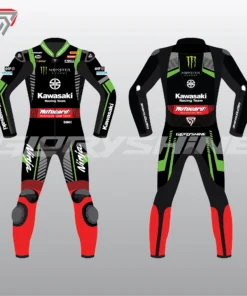 Jonathan Rea Race Suit Kawasaki Ninja Motocard WSBK 2018