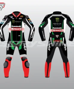Tom Sykes Leather Racing Suit Kawasaki WSBK 2017