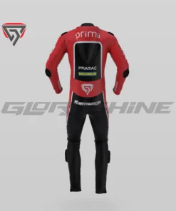 Jorge Martin Leather Motorbike Suit Ducati Prima GP75 MotoGP British 2024