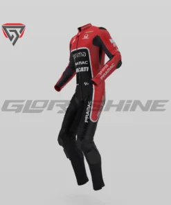 Jorge Martin Leather Motorbike Suit Ducati Prima GP75 MotoGP British 2024