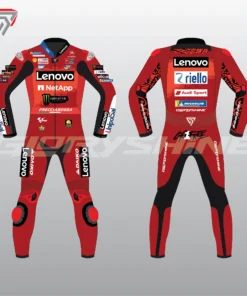 Francesco Bagnaia Motorcycle Suit Ducati Lenovo Team MotoGP 2024