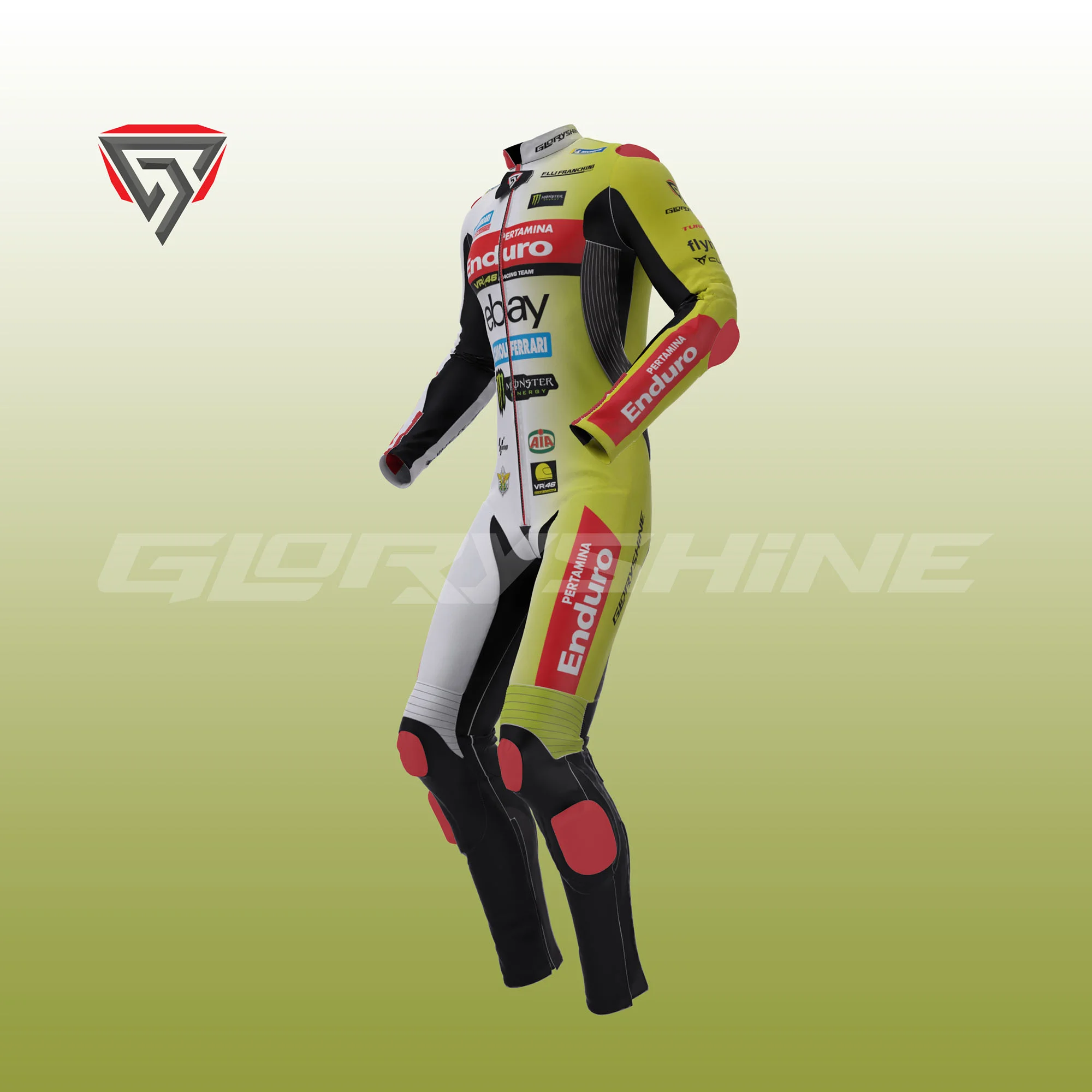 Marco Bezzecchi Leather Suit VR46 Racing Team MotoGP 2024 Marco Bezzecchi Leather Suit VR46 Racing Team MotoGP 2024