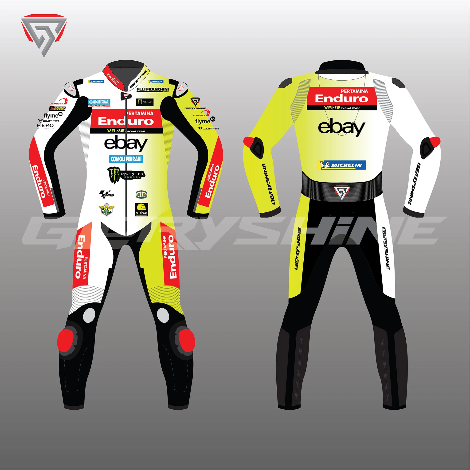 Marco Bezzecchi Leather Suit VR46 Racing Team MotoGP 2024 Marco Bezzecchi Leather Suit VR46 Racing Team MotoGP 2024