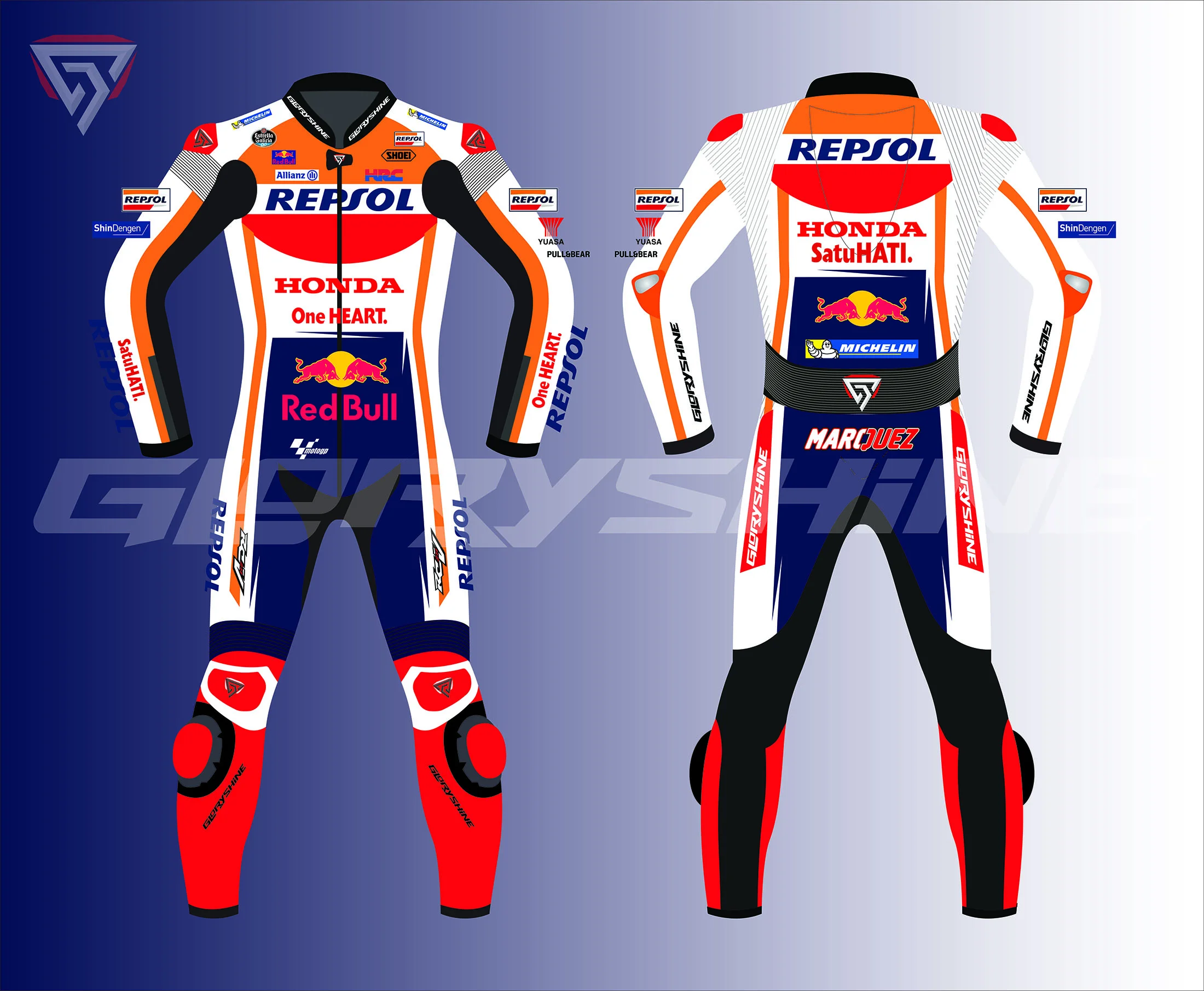 Marc Marquez Racing Suit Honda Repsol MotoGP 2018 Marc Marquez Racing Suit Honda Repsol MotoGP 2018