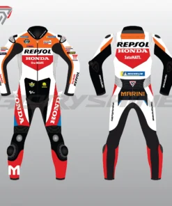 Luca Marini Leather Suit Repsol Honda Team MotoGP 2024