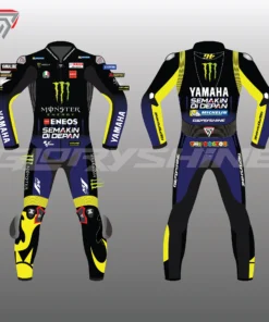 Valentino Rossi Motorbike Leather Suit Monster Energy Yamaha MotoGP 2019