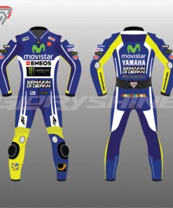 Valentino Rossi MotoGP Leather Suit Movistar 2014
