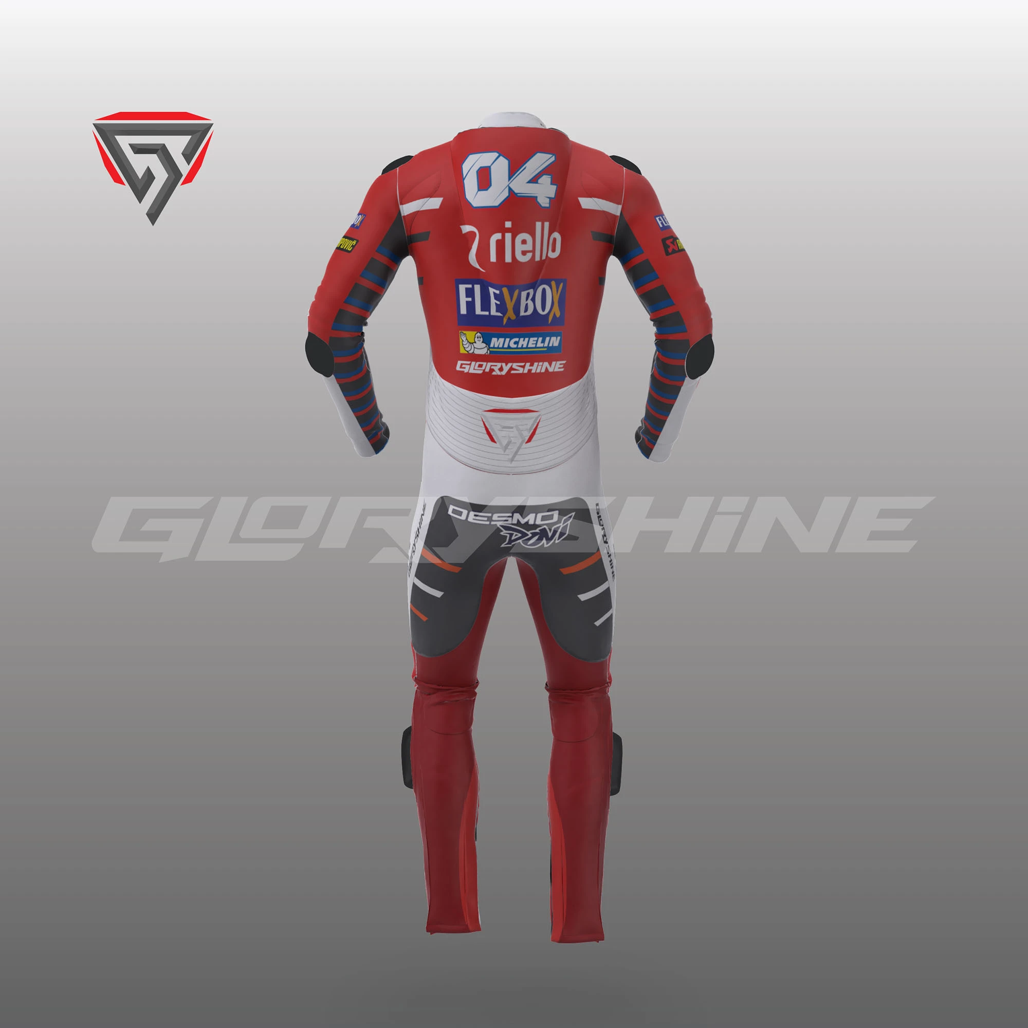 Andrea Dovizioso Leather Suit Flexbox Team Ducati MotoGP 2018 Andrea Dovizioso Leather Suit Flexbox Team Ducati MotoGP 2018