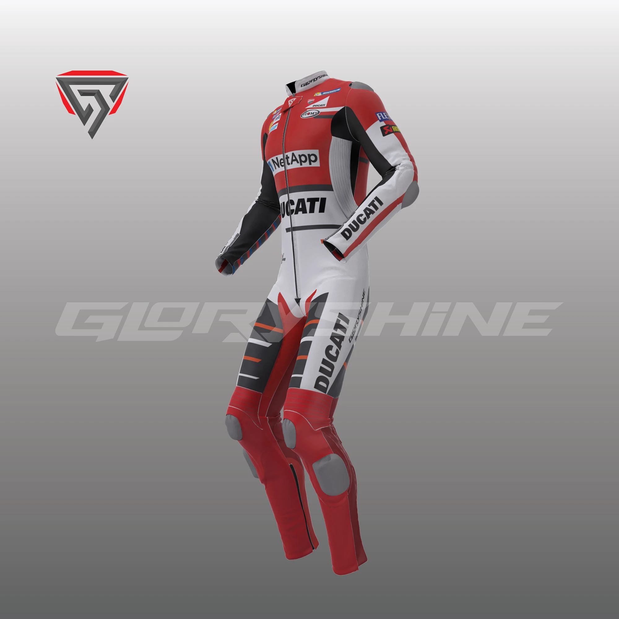 Andrea Dovizioso Leather Suit Flexbox Team Ducati MotoGP 2018 Andrea Dovizioso Leather Suit Flexbox Team Ducati MotoGP 2018