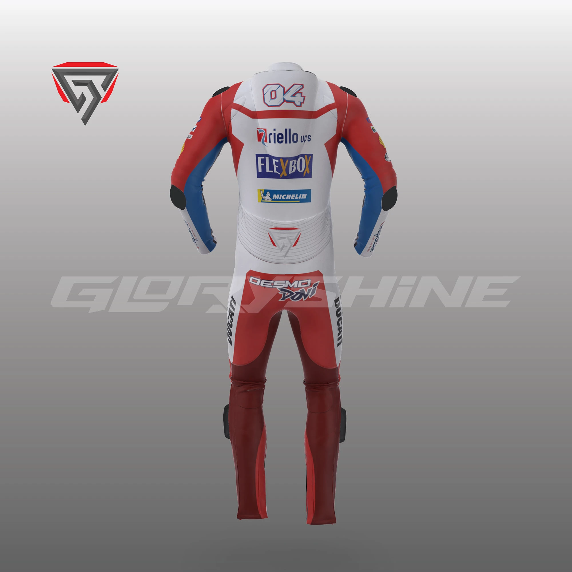 Andrea Dovizioso Race Suit Flexbox Team Ducati MotoGP 2017 Andrea Dovizioso Race Suit Flexbox Team Ducati MotoGP 2017