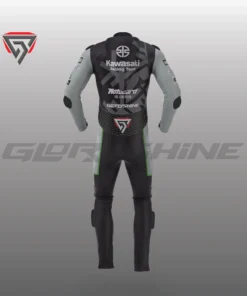 Alex Lowes Black Racing Suit Kawasaki Jerez Test Suit 2022