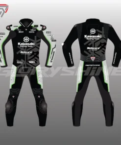 Alex Lowes Black Racing Suit Kawasaki Jerez Test Suit 2022